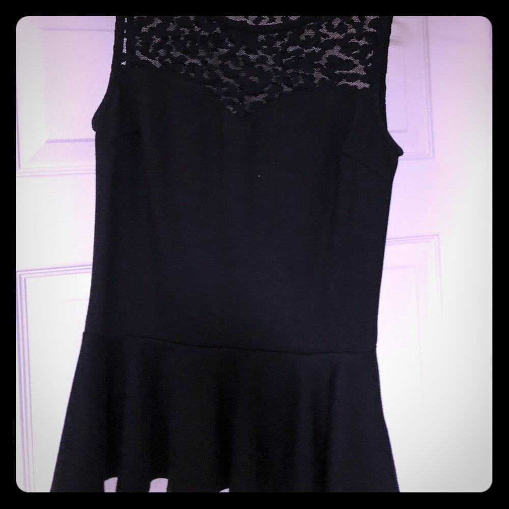 Tank with sheer cheetah print and skater fit